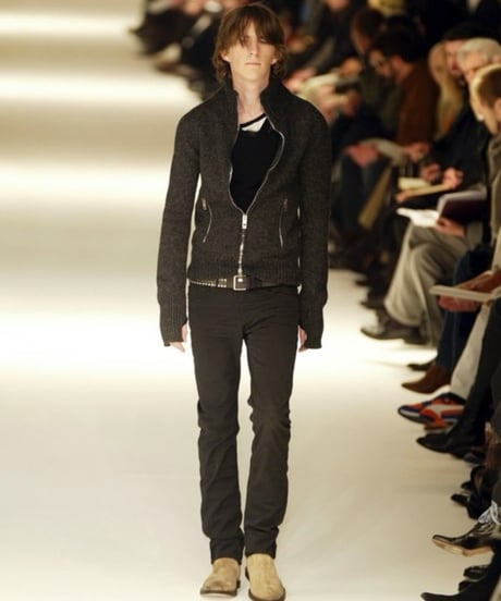 A/W 2004 Dior HOMME “Victim” drivers knit jacket