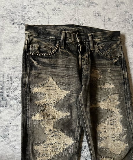 S/S 2004 Hysteric Glamour “Scab“ Studs Denim Pants