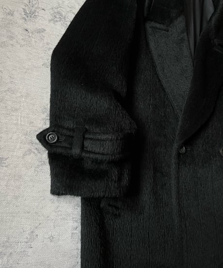 Alpaca Wool Double-Breasted Long Coat