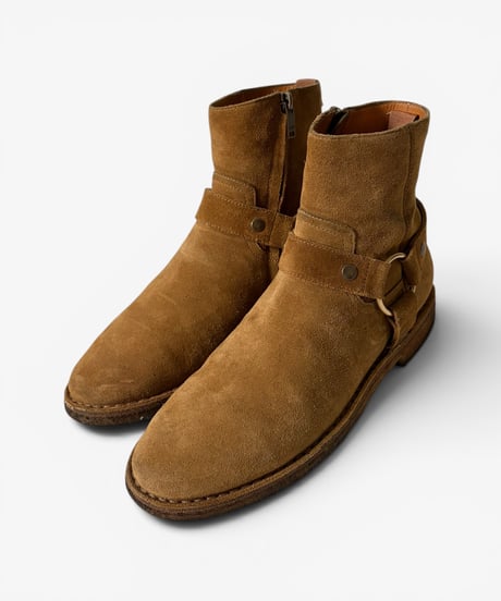 S/S 2017 SAINT LAURENT PARIS SUEDE RING HARNESS BOOTS［40］