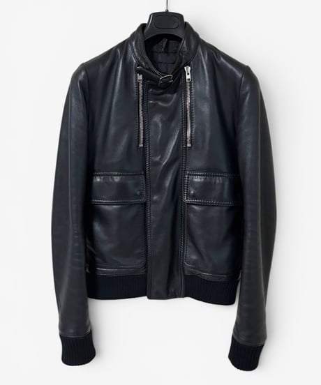A/W 2007 DIOR HOMME “NAVIGATE”  A2 STYLE LEATHER FLIGHT JACKET［44］