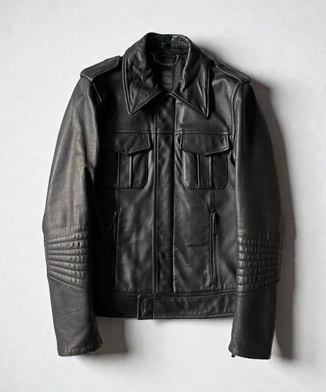 Early 2010s Galaabend sheep skin biker jacket