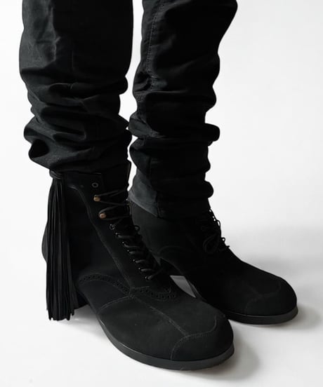 A/W 2013 Takahiro Miyashita the SOLOIST Fringe Suede Heel Boots