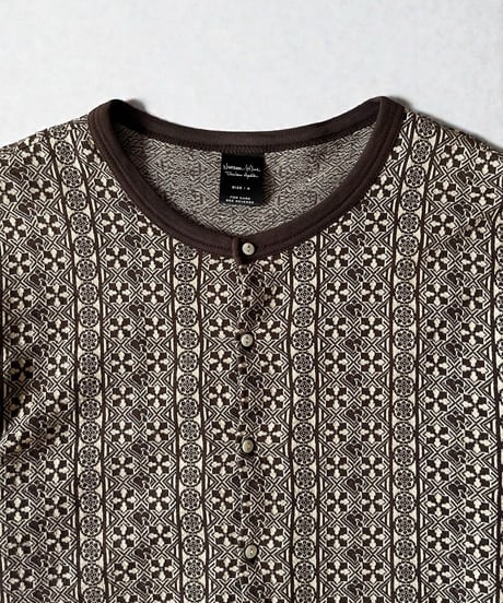 S/S 2008 NUMBER (N)INE ALL-OVER PRINT BUTTON-UP LONG CUTSEW