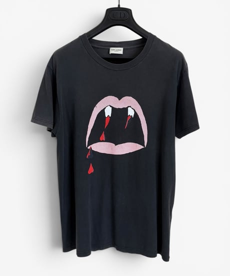 2015 SAINT LAURENT PARIS BLOOD LUSTER T-SHIRT［M］