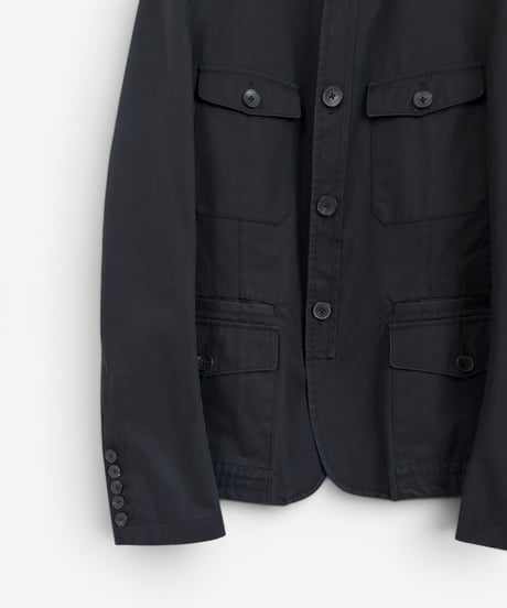 S/S 2010 GUCCI BY ALESSANDRO MICHELE BLACK SAFARI JACKET［44］