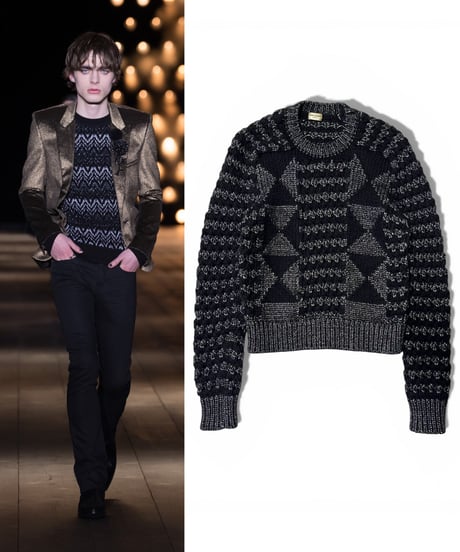 A/W 2018 SLP GLITTER GEOMETRIC KNIT XS