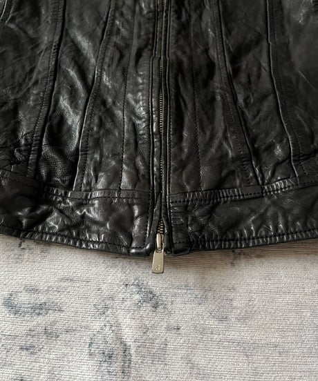 2000s Cathy Jane leather tracker jacket