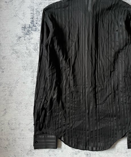S/S 2005 Dior HOMME “BECK” Sheer Stripe Dress Shirt