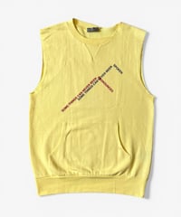S/S 2006 DIOR HOMME “MODS/SKA” SOME THINGS CAN NEVER BE SEEN SLEEVELESS SWEATSHIRT