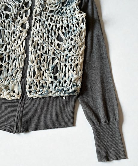JOHN GALLIANO NET ZIP HOODIE