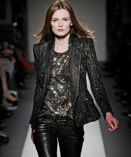 A/W 2010 BALMAIN BY CHRISTOPHE DECARNIN SEQUIN LONG CUTSEW［38］