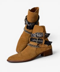 AMIRI BANDANA CHAIN JODHPUR BOOTS［43］
