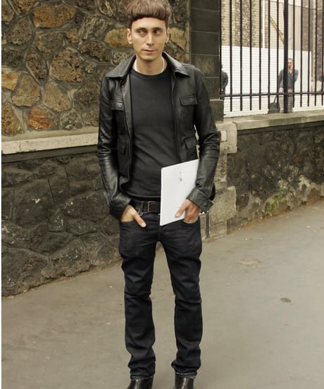 A/W 2005 DIOR HOMME “GLAM ROCK” WRINKLED COATED DENIM［30］