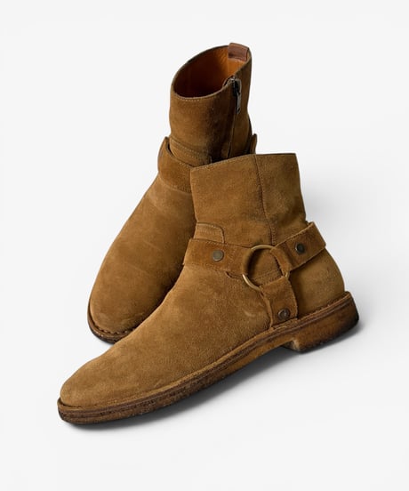 S/S 2017 SAINT LAURENT PARIS SUEDE RING HARNESS BOOTS［40］