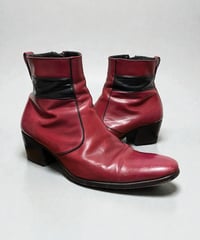 A/W 2007 DIOR HOMME “NAVIGATE” RED HEEL BOOTS