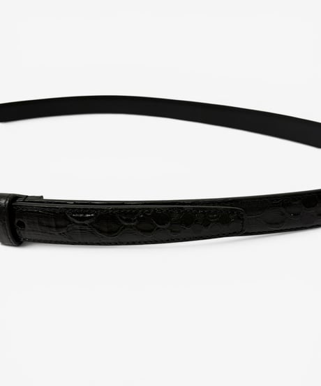 A/W 2015 SAINT LAURENT PARIS PYTHON SKIN HOOK BELT［90］