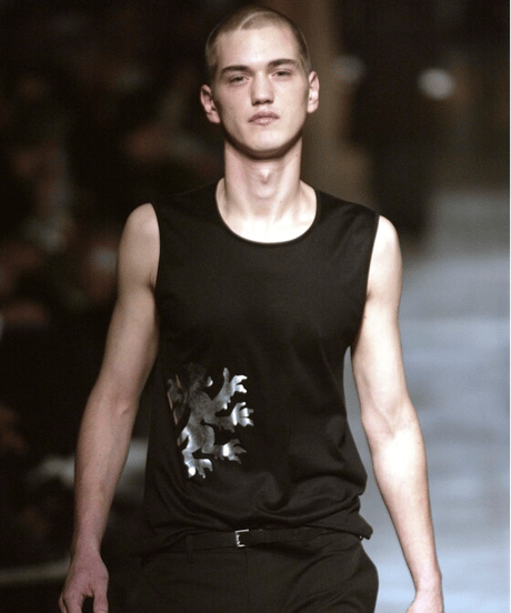 A/W 2002 DIOR HOMME “REFLECTION” SILVER GRIFFIN TANK TOP［S］