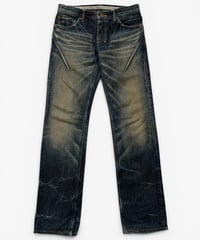 S/S 2008 NUMBER (N)INE “BIRDS” MUDWASH ZIPPO DENIM［2］