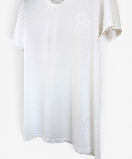 S/S 2011 BALMAIN HOMME BY CHRISTOPHE DECARNIN DISTRESSED B TIGER T-SHIRT［S］