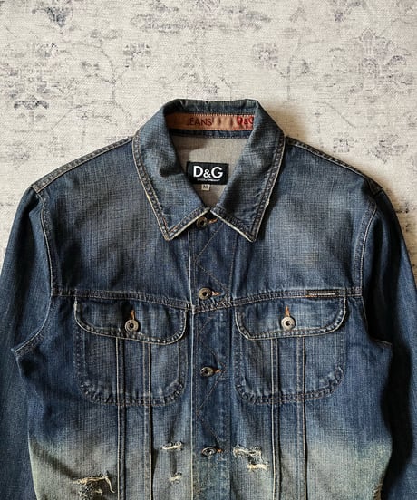 Dolce&Gabbana Gradient-dyed denim jacket