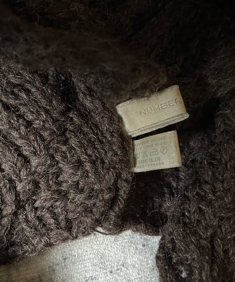 A/W 2002 Number (n)ine “George" Wool Food muffler