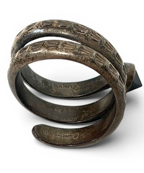 S/S 2013 SAINT LAURENT PARIS SPIRAL ONYX RING