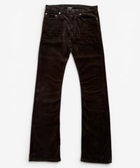 A/W 2005 DIOR HOMME “GLAM ROCK” DARK BROWN VELVET BOOTCUT［29］