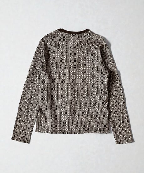 S/S 2008 NUMBER (N)INE ALL-OVER PRINT BUTTON-UP LONG CUTSEW