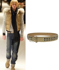 A/W 2004 DIOR HOMME “VOTC” STUDDED SINGLE PIN BELT