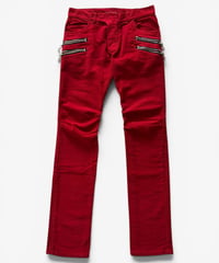 A/W 2012 BALMAIN HOMME 6-ZIP MOLESKIN 3D PANTS［29］