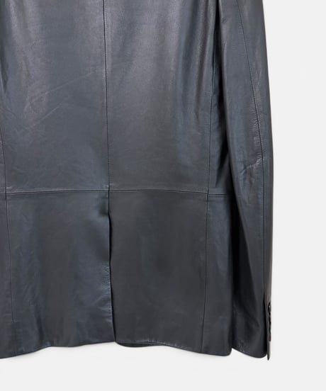 S/S 2004 DIOR HOMME “STRIP” RUNWAY 2B LEATHER BLAZER［44］