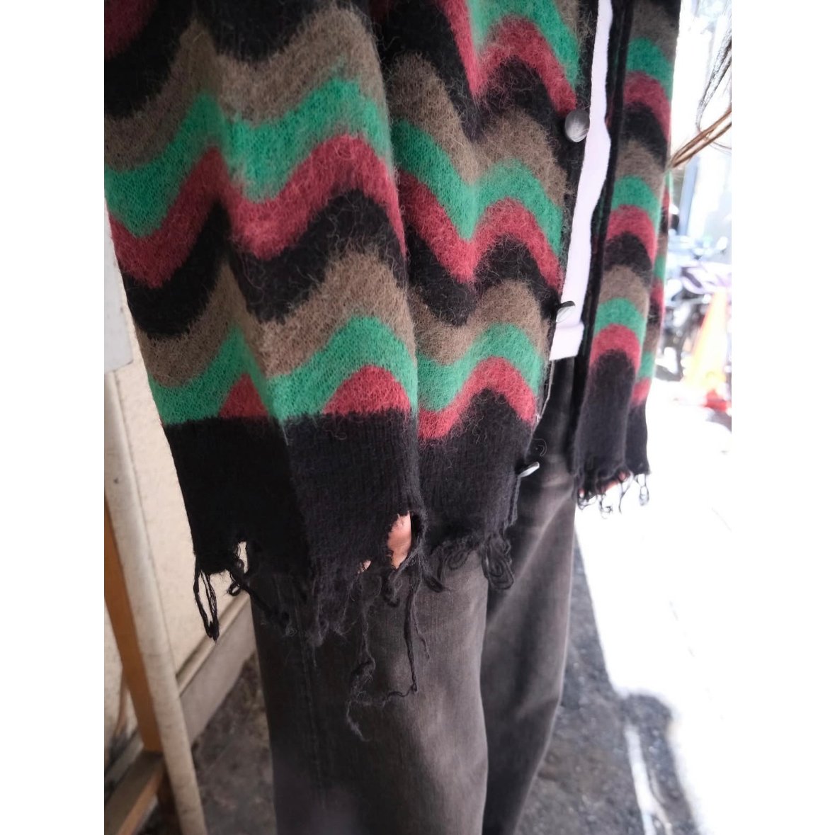 Lamrof Wave Mohair Cardigan | noktual