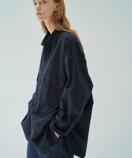 SANMONT Cotton Silk Nep Work Shirt