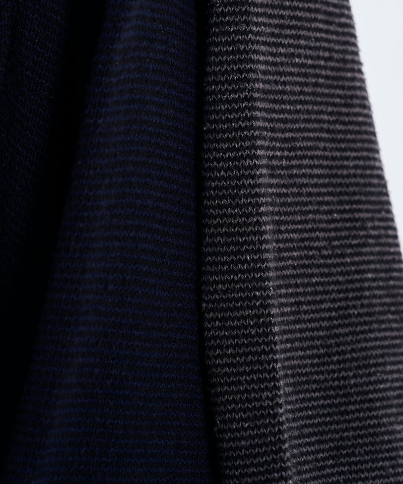 SANMONT Silk Noir Knit L/S Crew Neck (wide) |