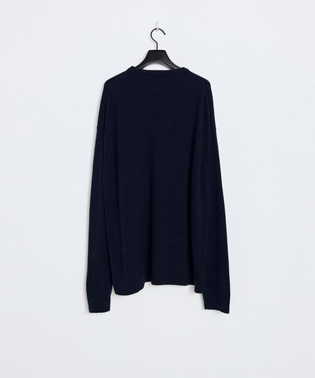 SANMONT Silk Noir Knit L/S Crew Neck