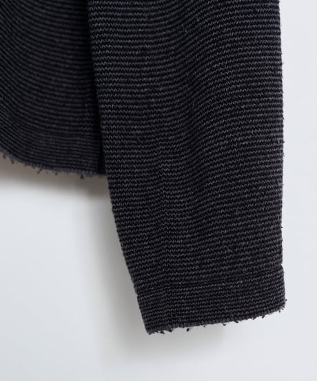 SANMONT Silk Noir Knit L/S Crew Neck