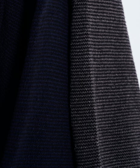 SANMONT Silk Noir Knit S/S Crew Neck