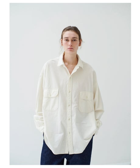 SANMONT Cotton Silk Nep Work Shirt