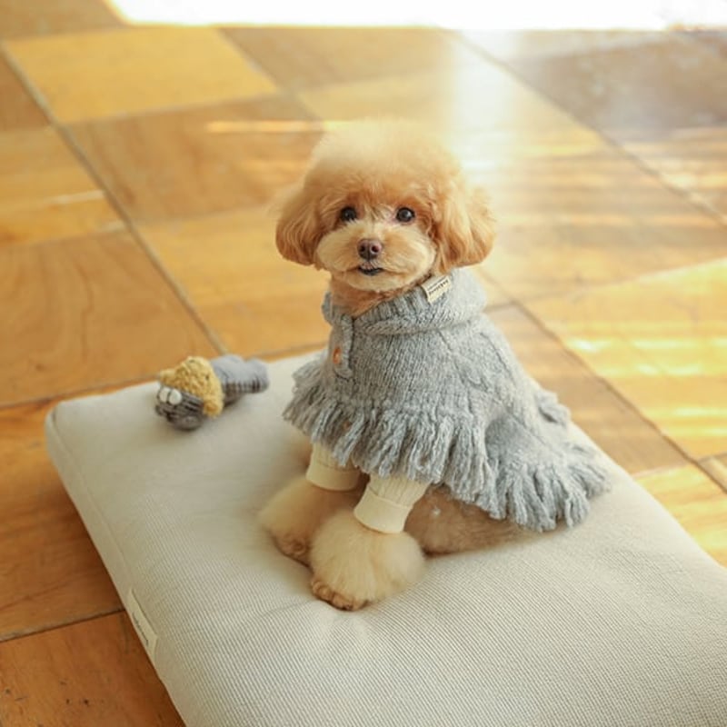 ba&ttang 】ポンチョニットコート （グレー） | t&t_select