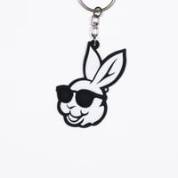 MADBUNNY glasses key ring  BLACK