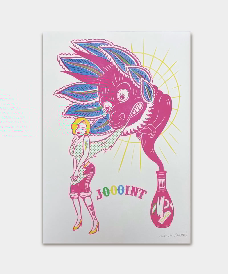 I don't know Aladdin.(Pink) リソグラフ(COA付） | JOOOINT