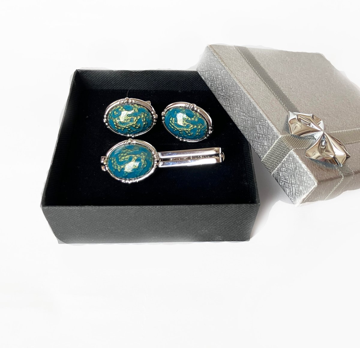 山*貴様 希少　GUCCI 七宝焼　ダブルG 　カフスボタン　ネクタイピン 七宝焼ネクタイピンカフスボタンセット | YuRi七宝