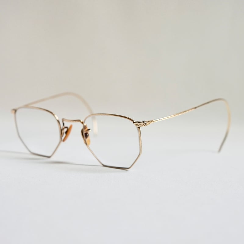 30s アメリカンオプティカル FUL-VUE リムレス 12KGF 眼鏡 1930s AMERICAN OPTICAL 1/10 12KGF FUL-VUE SAMPSON early type 45/20