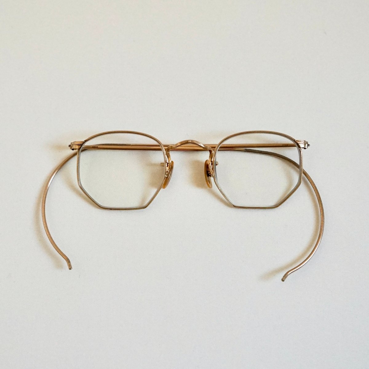 小物 30s B&L Bausch & Lomb Ful Vue 23 VINTAGE B&L FUL-VUE 23 ROUND SUNGLASSES bronze bausch lomb