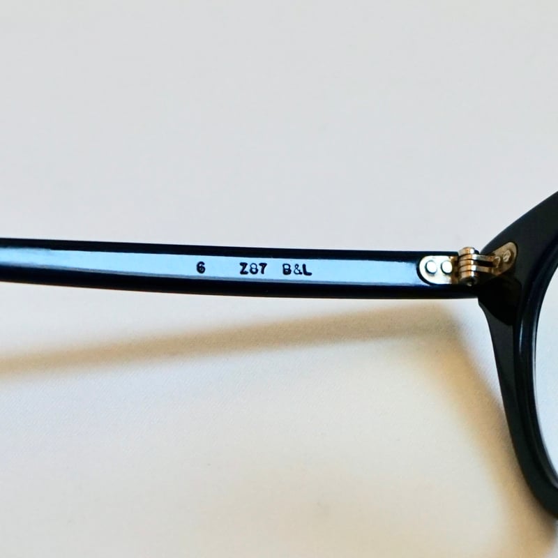 1950s Bausch&Lomb B&L “SAFETY” Dia Cross Black