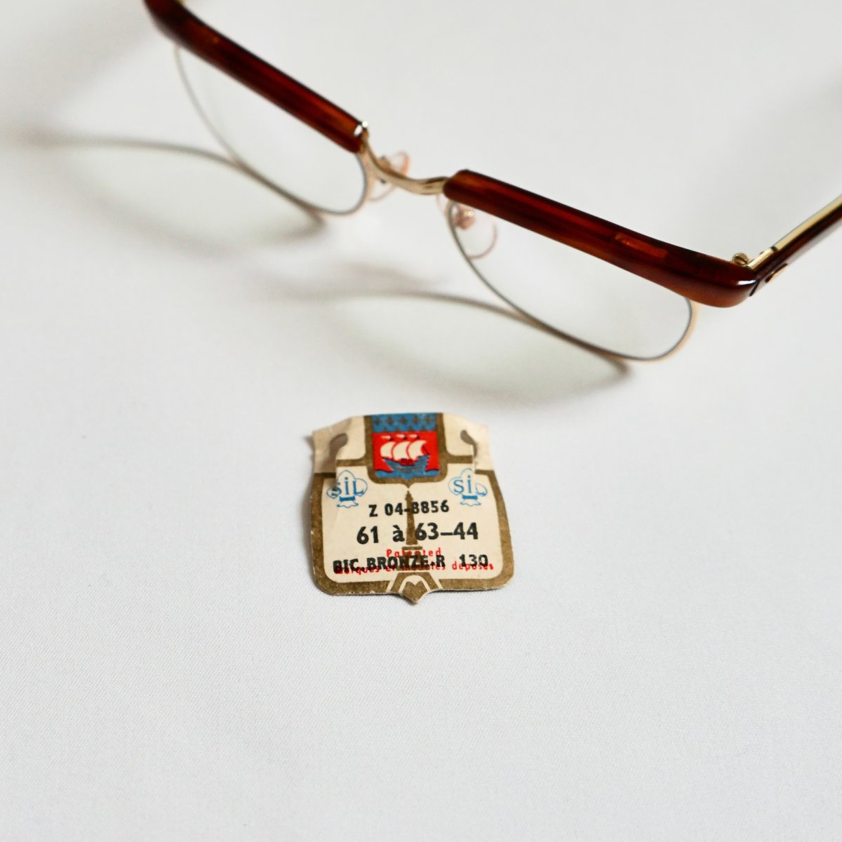 らむ 希少！vintage アイブロー サーモント AMOR 希少AMOR FRAME FRANCE サーモント ブロー メガネ ヴィンテージ