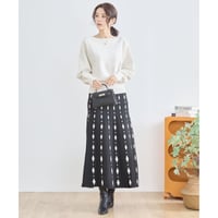 TRUBE ダイヤモチーフニットスカート