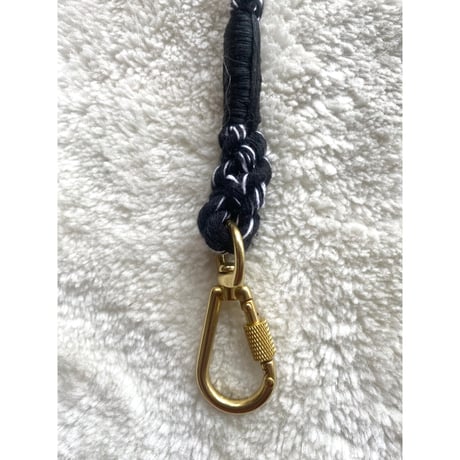 BLACK & WHITE ROPE DOG LEASH, STANDARD