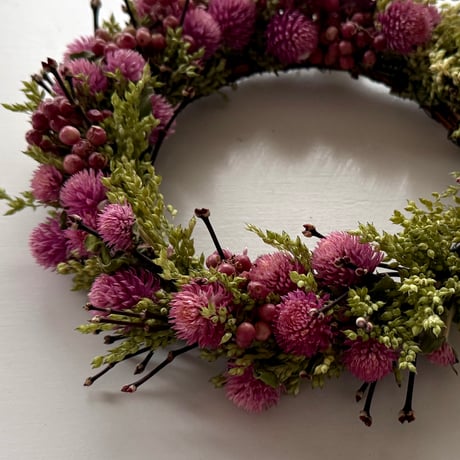 2025 Hana Tutumi かわきばな®リース-0３『春野原（はるのはら）』